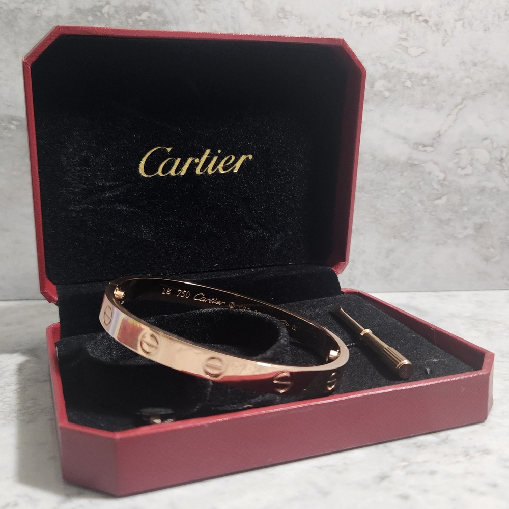 Classic Rose Gold Love Bracelet Size 17 ✨️❤️ - Picture 7 of 8